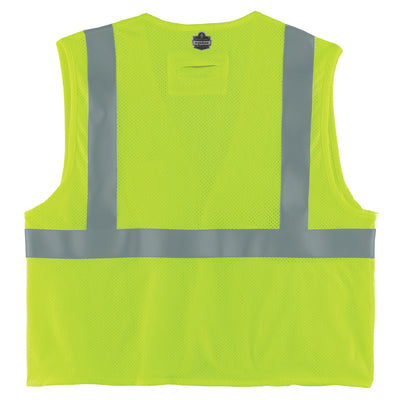 Ergodyne GloWear 8263FRHL Hi-Vis FR Safety Vest - Class 2, NFPA 70E, Mesh, Hook & Loop, Economy - Lime