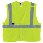 Ergodyne GloWear 8263FRHL Hi-Vis FR Safety Vest - Class 2, NFPA 70E, Mesh, Hook & Loop, Economy - Lime