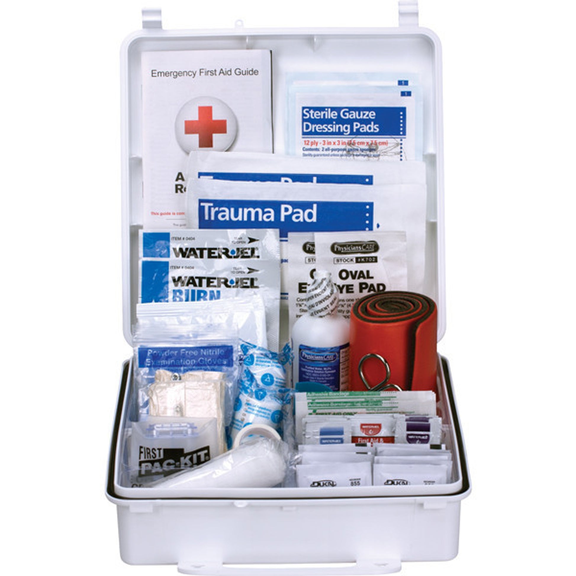 50-Person, 199-Pc ANSI B Weatherproof First Aid Kit, Plastic - 90566