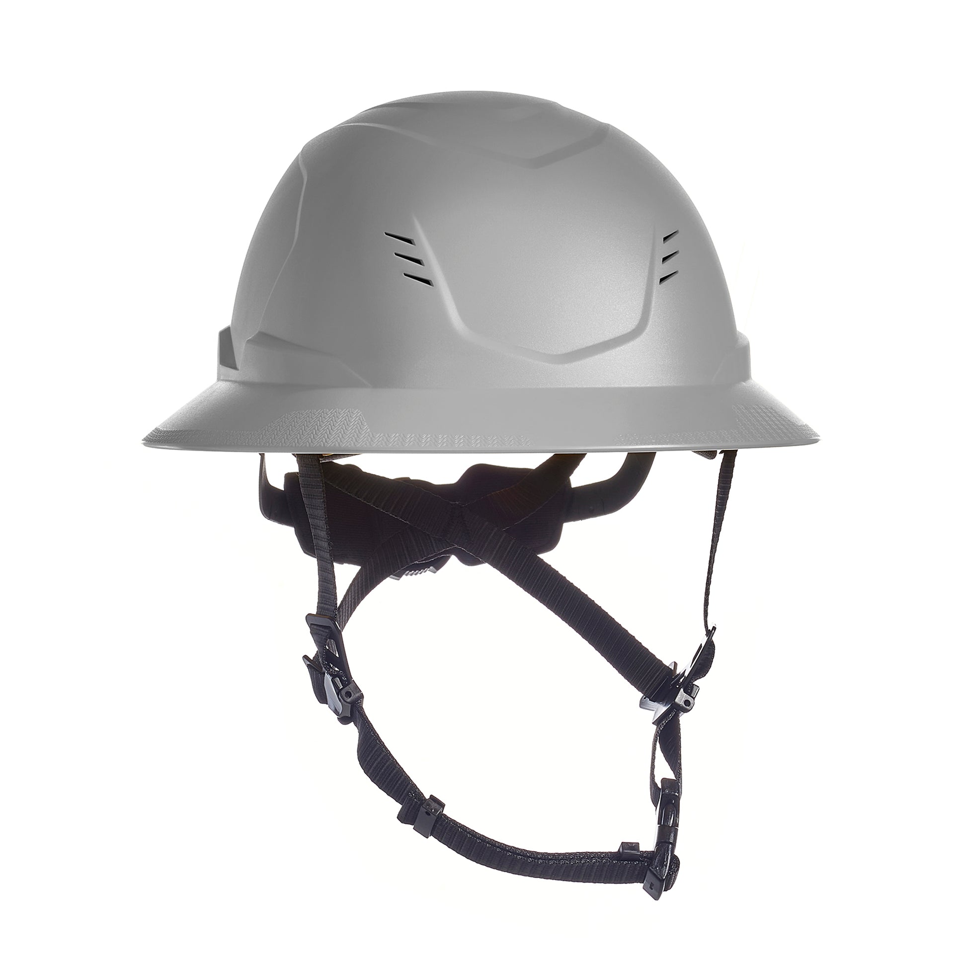 MSA V-Gard H2 Full Brim - Type II Class C Safety Helmet - Vented - Gray - 10250585
