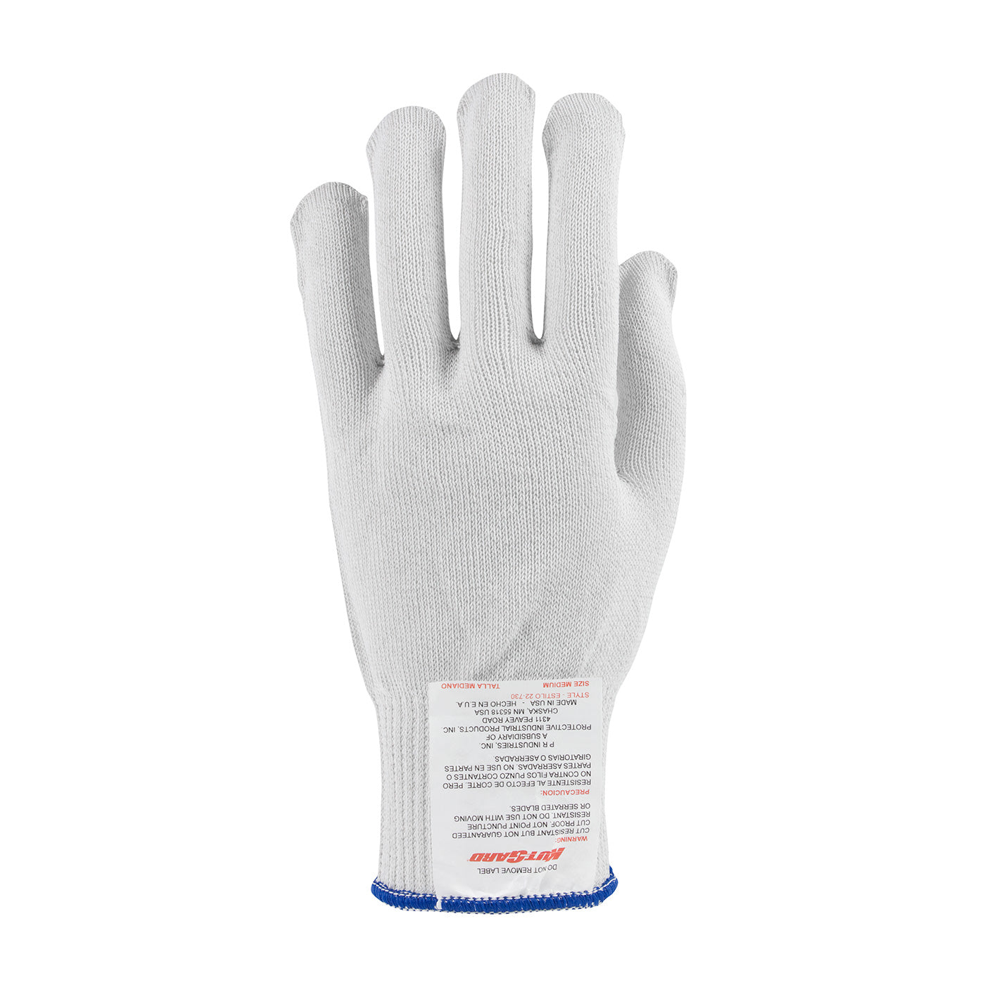Claw Cover Cut Resistant Gloves Seamless Knit PolyKor Blended Glove - Light Weight - White - 24/EA - 22-730