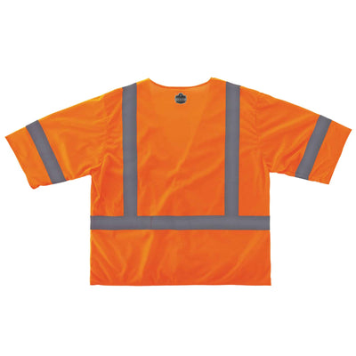 Ergodyne GloWear 8310HL Economy Hi-Vis Safety Vest - Type R, Class 3, Hook & Loop - Orange