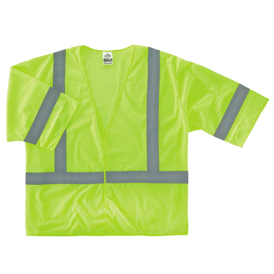 Ergodyne GloWear 8310HL Economy Hi-Vis Safety Vest - Type R, Class 3, Hook & Loop - Lime