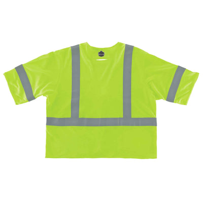Ergodyne GloWear 8356FRHL Hi-Vis FR Safety Vest w/ Sleeves - Class 3, NFPA 70E, Mesh, Hook + Loop - Lime