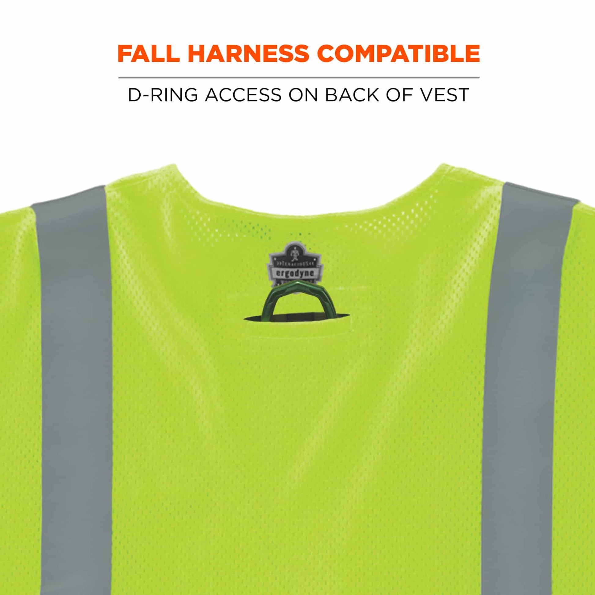 Ergodyne GloWear 8356FRHL Hi-Vis FR Safety Vest w/ Sleeves - Class 3, NFPA 70E, Mesh, Hook + Loop - Lime