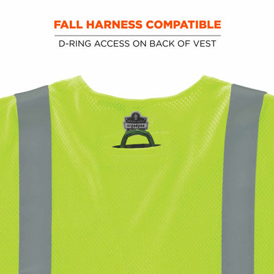 Ergodyne GloWear 8356FRHL Hi-Vis FR Safety Vest w/ Sleeves - Class 3, NFPA 70E, Mesh, Hook + Loop - Lime