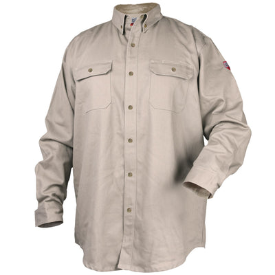 Black Stallion WF2110-ST FR Stretch Cotton Welding Jacket - Tan