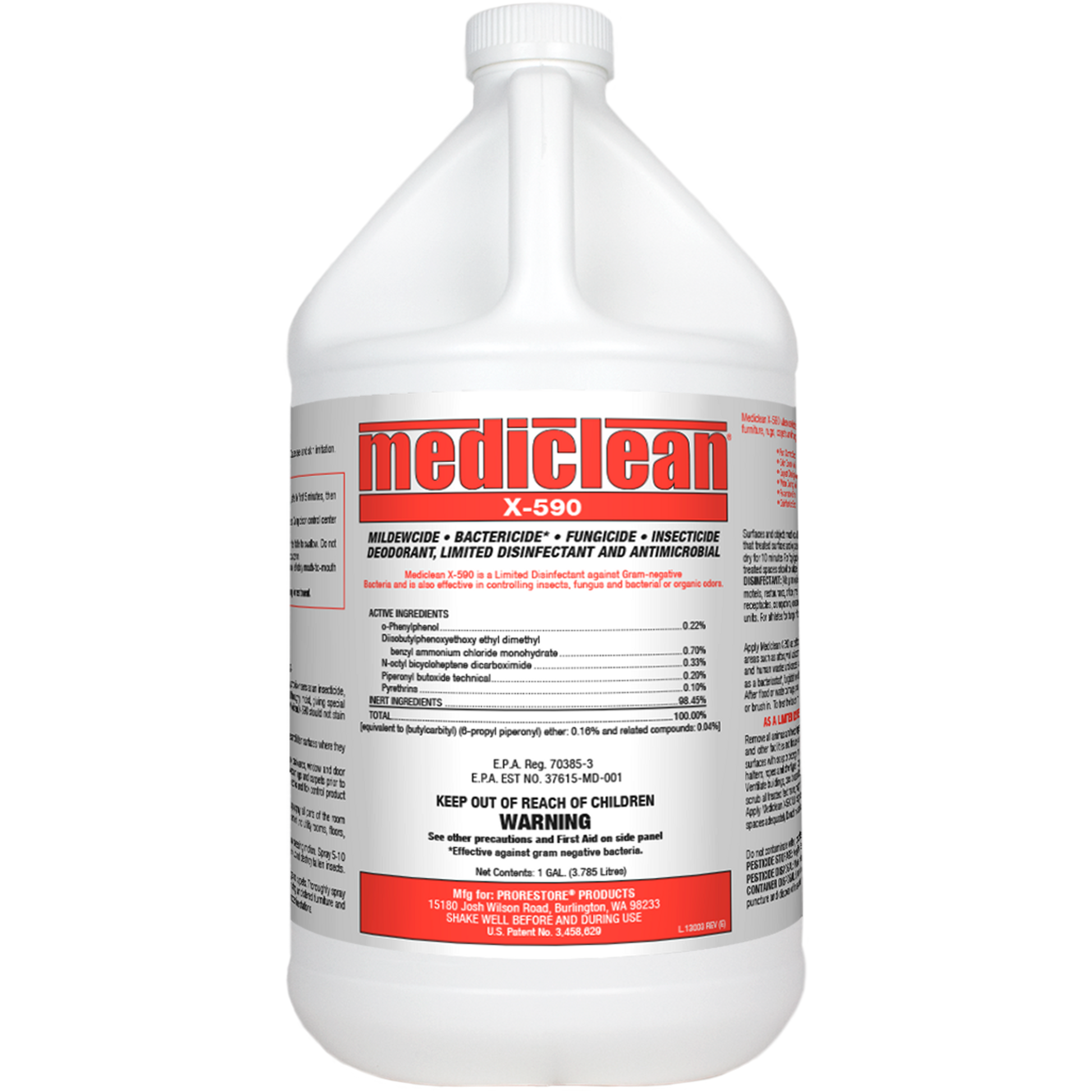 ProRestore Mediclean X-590 Ready To Use - 1 Gallon - 221552000