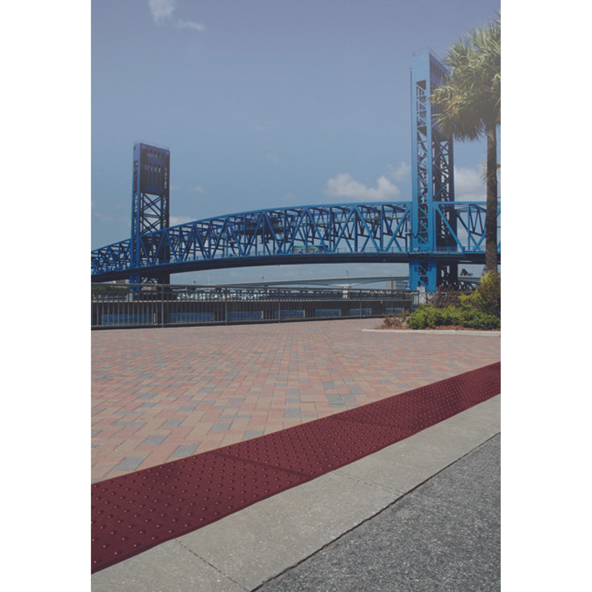 UltraTech ADA Pads - 2' x 2' - Surface Mount (Retrofit) Brick Red - 0760
