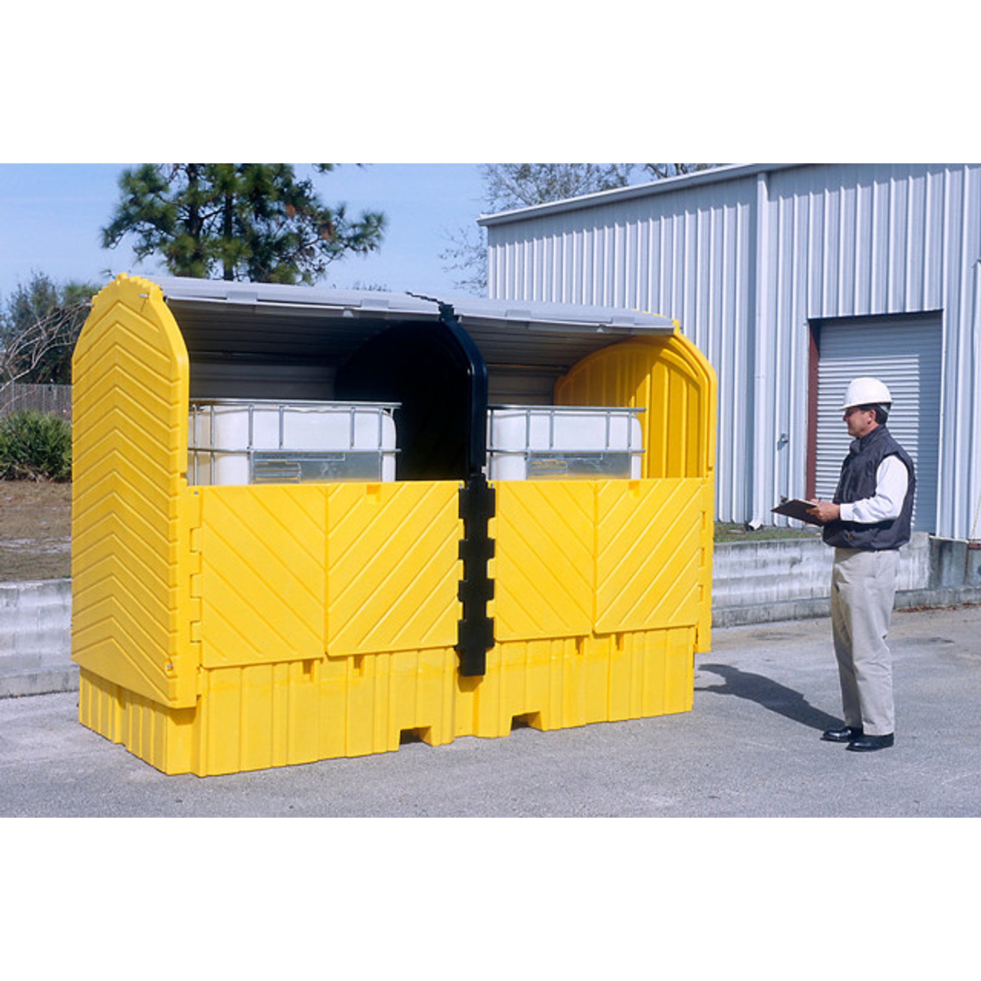 UltraTech Twin IBC Hard Top - No Drain - 1148