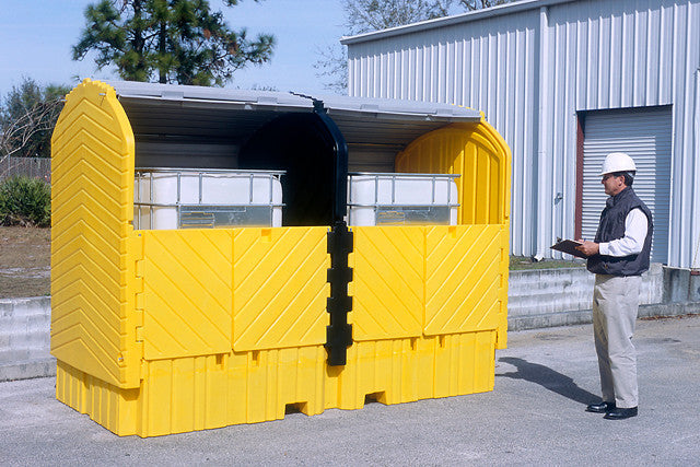 UltraTech Twin IBC Hard Top - No Drain - 1148