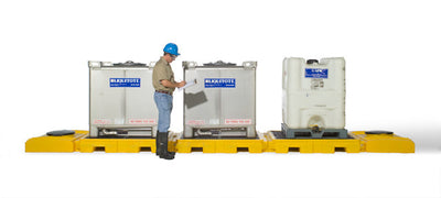UltraTech Modular IBC Spill Pallet - 3-Tank - Indoor Model - 1126