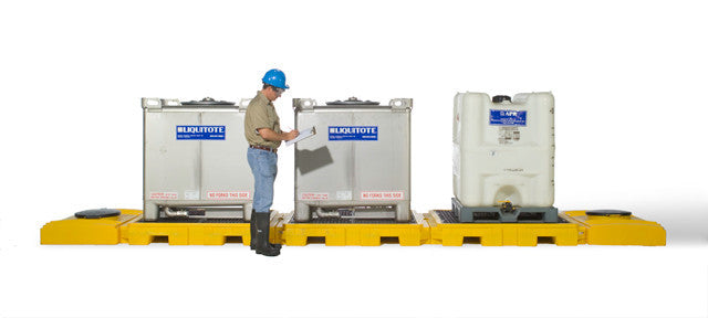 UltraTech Modular IBC Spill Pallet:  3 -Tank - Indoor Model - 1126