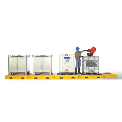 UltraTech Modular IBC Spill Pallet:  4 -Tank - Indoor Model - 1127