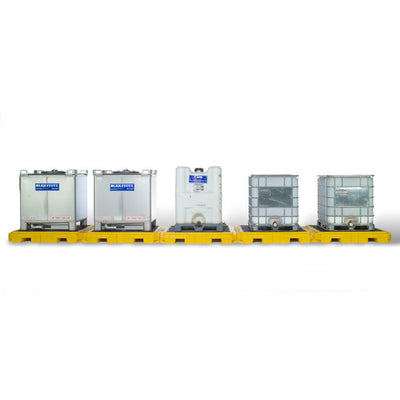 UltraTech Modular IBC Spill Pallet:  5 -Tank - Indoor Model - 1128