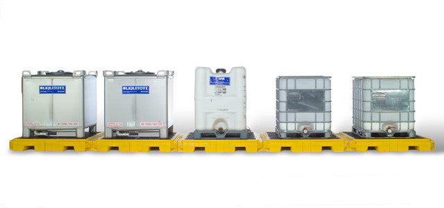 UltraTech Modular IBC Spill Pallet:  5 -Tank - Indoor Model - 1128