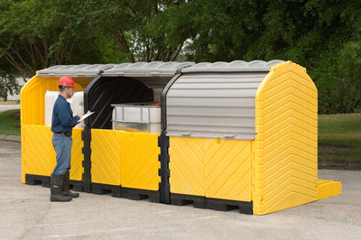 UltraTech Modular IBC Spill Pallet - 3-Tank - Outdoor Model - 1166