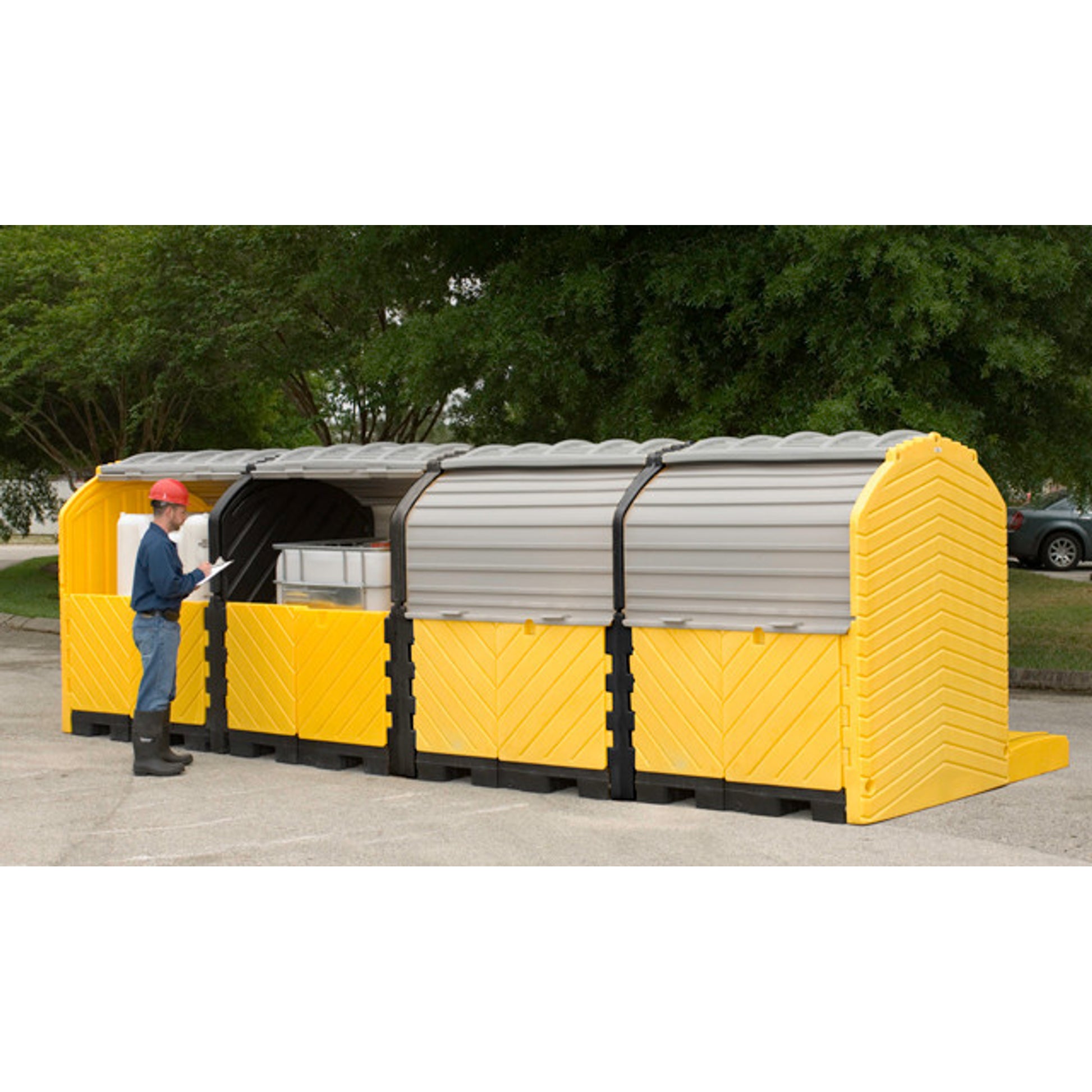 UltraTech Modular IBC Spill Pallet:  4 -Tank - Outdoor Model - 1167