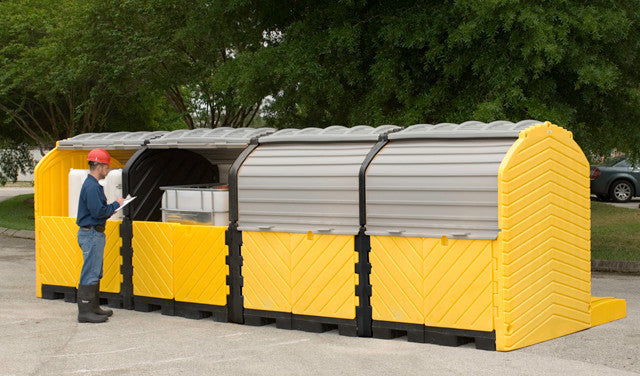 UltraTech Modular IBC Spill Pallet:  4 -Tank - Outdoor Model - 1167