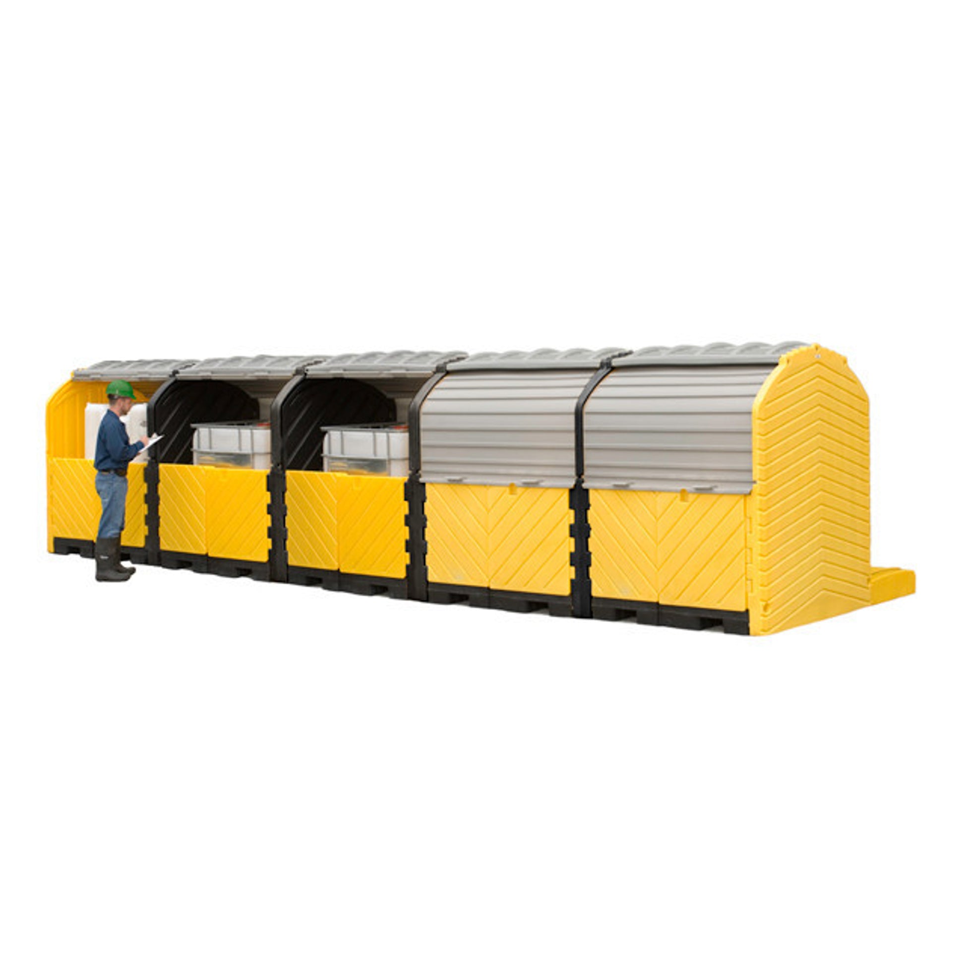 UltraTech Modular IBC Spill Pallet:  5 -Tank - Outdoor Model - 1168