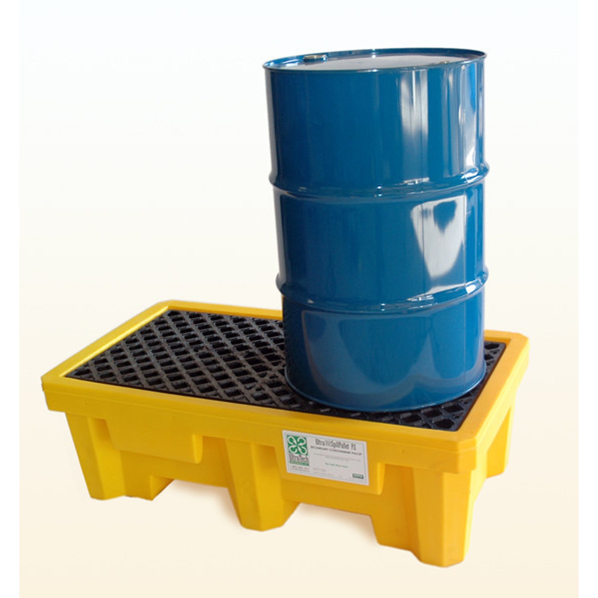 UltraTech Spill Pallet P2 - With Drain - Yellow - 1011