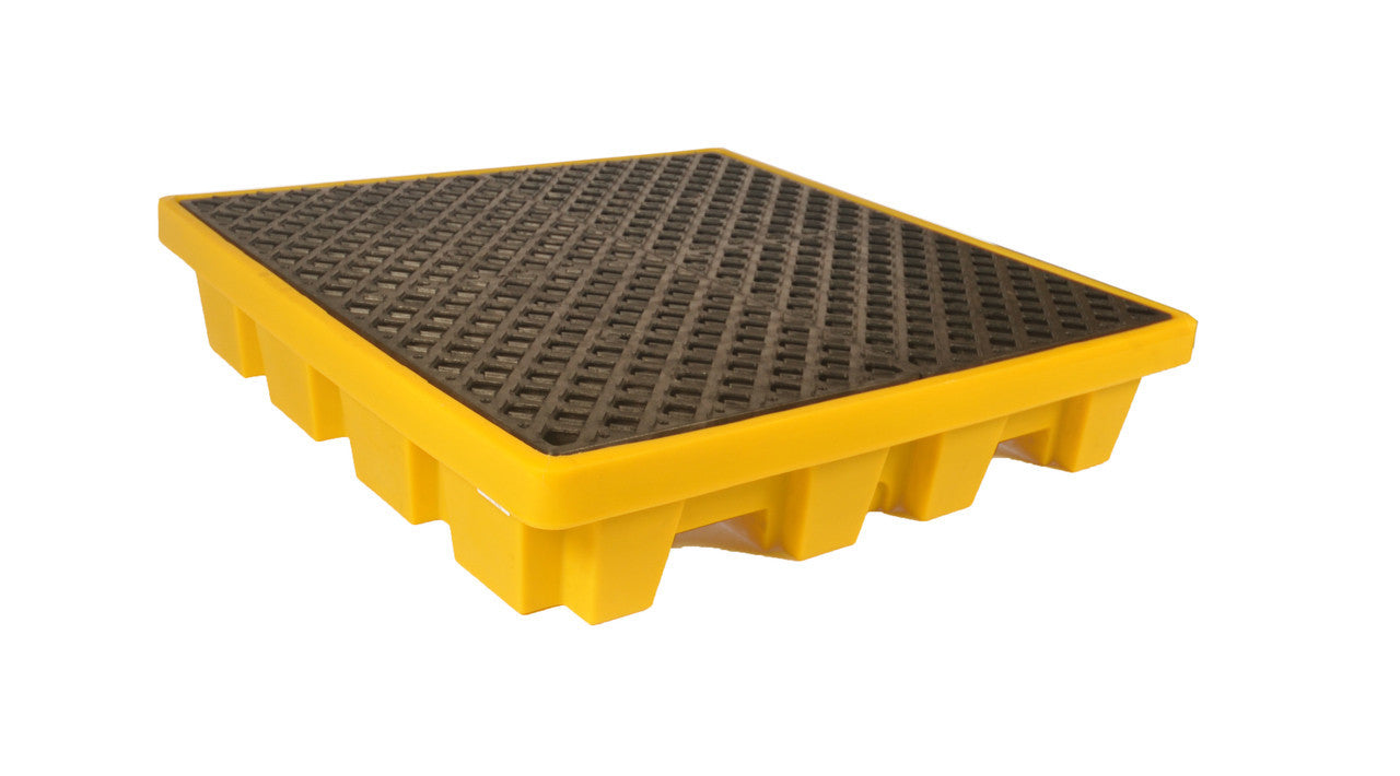 UltraTech Spill Pallet P4 - Nestable Model - No Drain - Yellow - 1230
