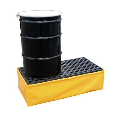 UltraTech Spill Pallet P2 - Flexible Model - With Drain - Yellow - 1345