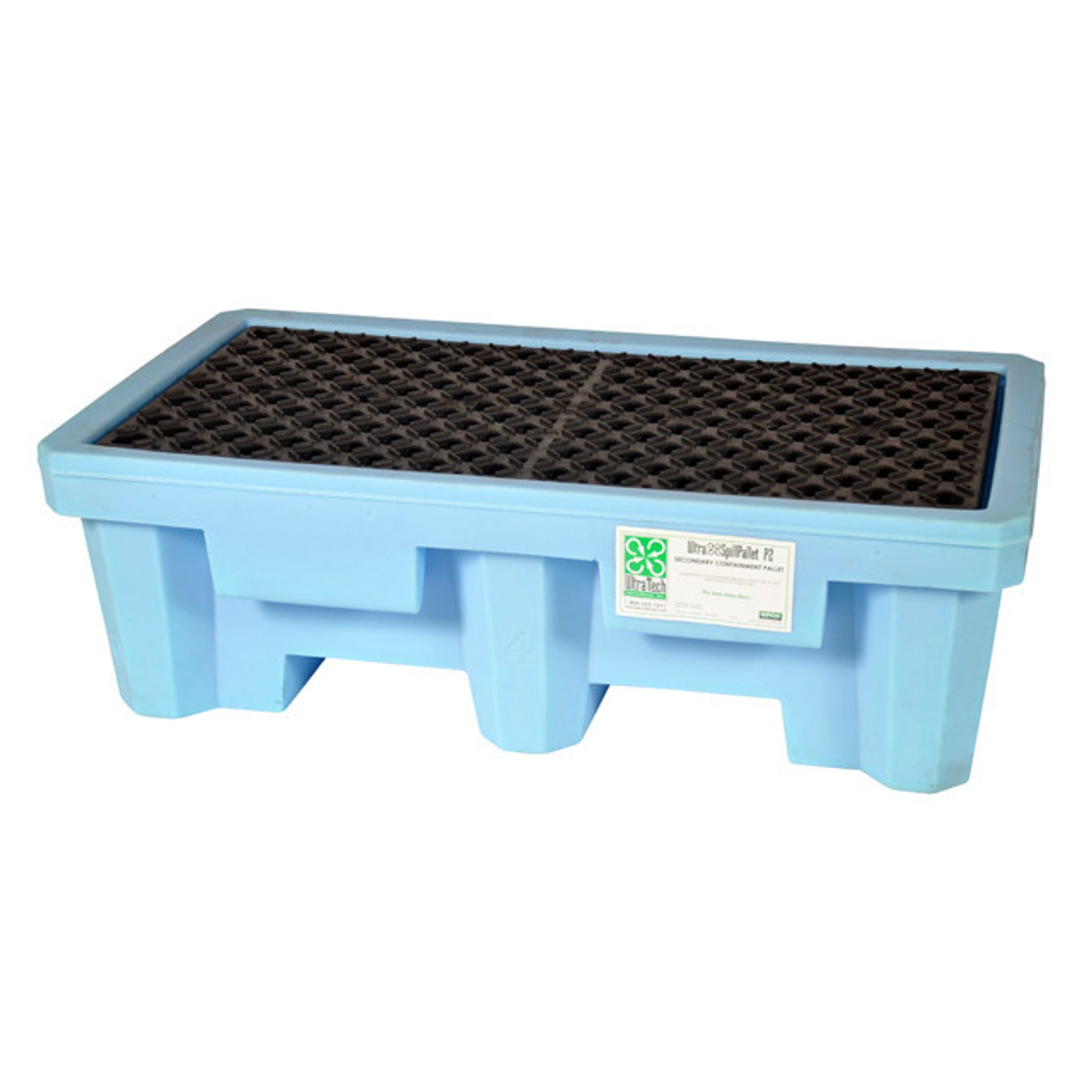 UltraTech Spill Pallet P2 Fluorinated - Light Blue - No Drain - 1212