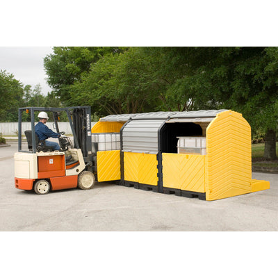 UltraTech Modular IBC Spill Pallet: 3 -Tank - Outdoor Model - 1166