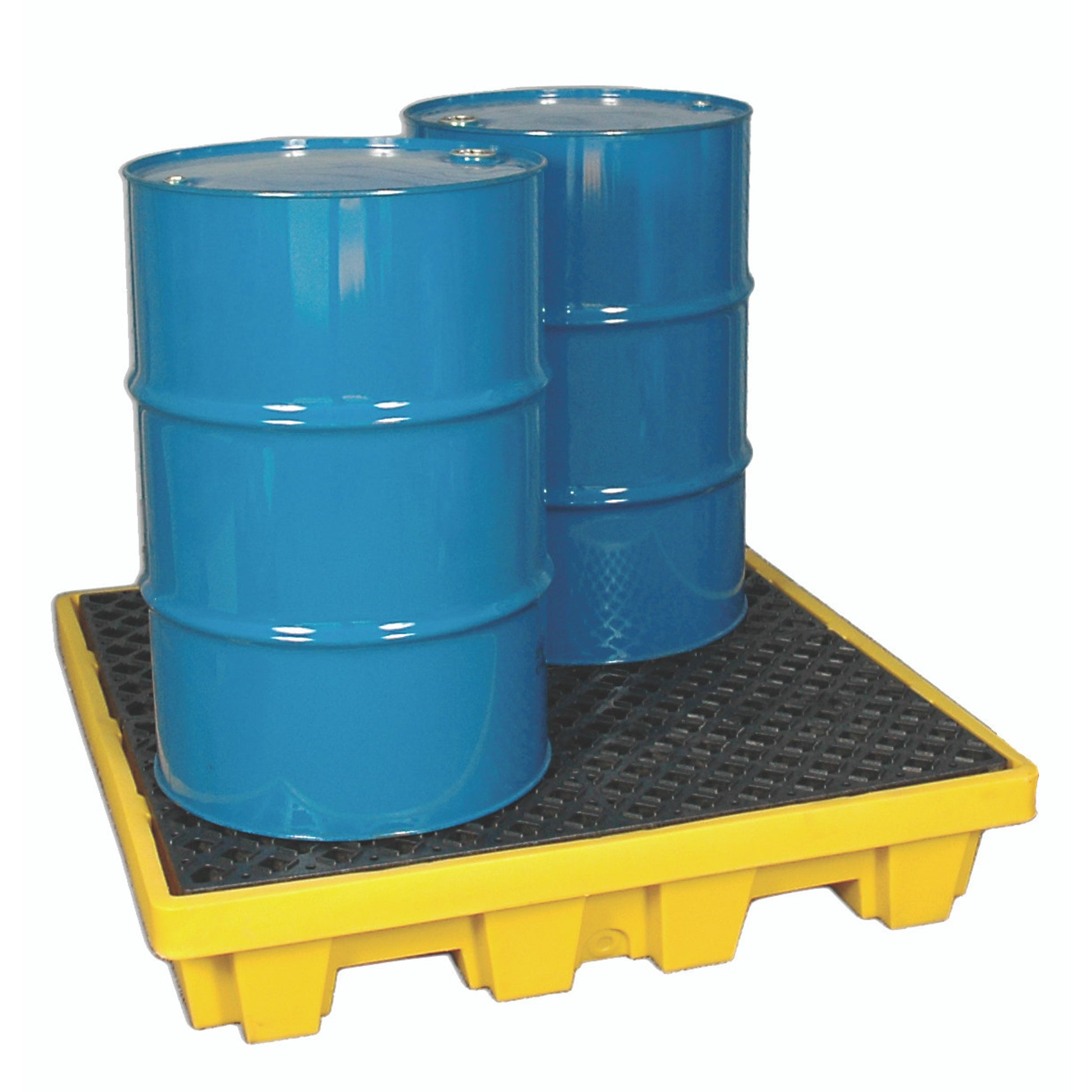 UltraTech Spill Pallet P4 - Nestable Model - With Drain - Yellow - 1231