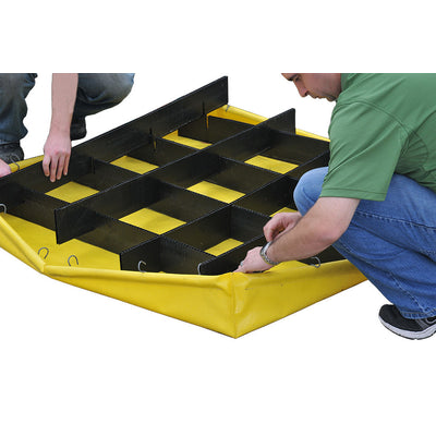 UltraTech Spill Pallet P2 - Flexible Model - With Drain - Yellow - 1345