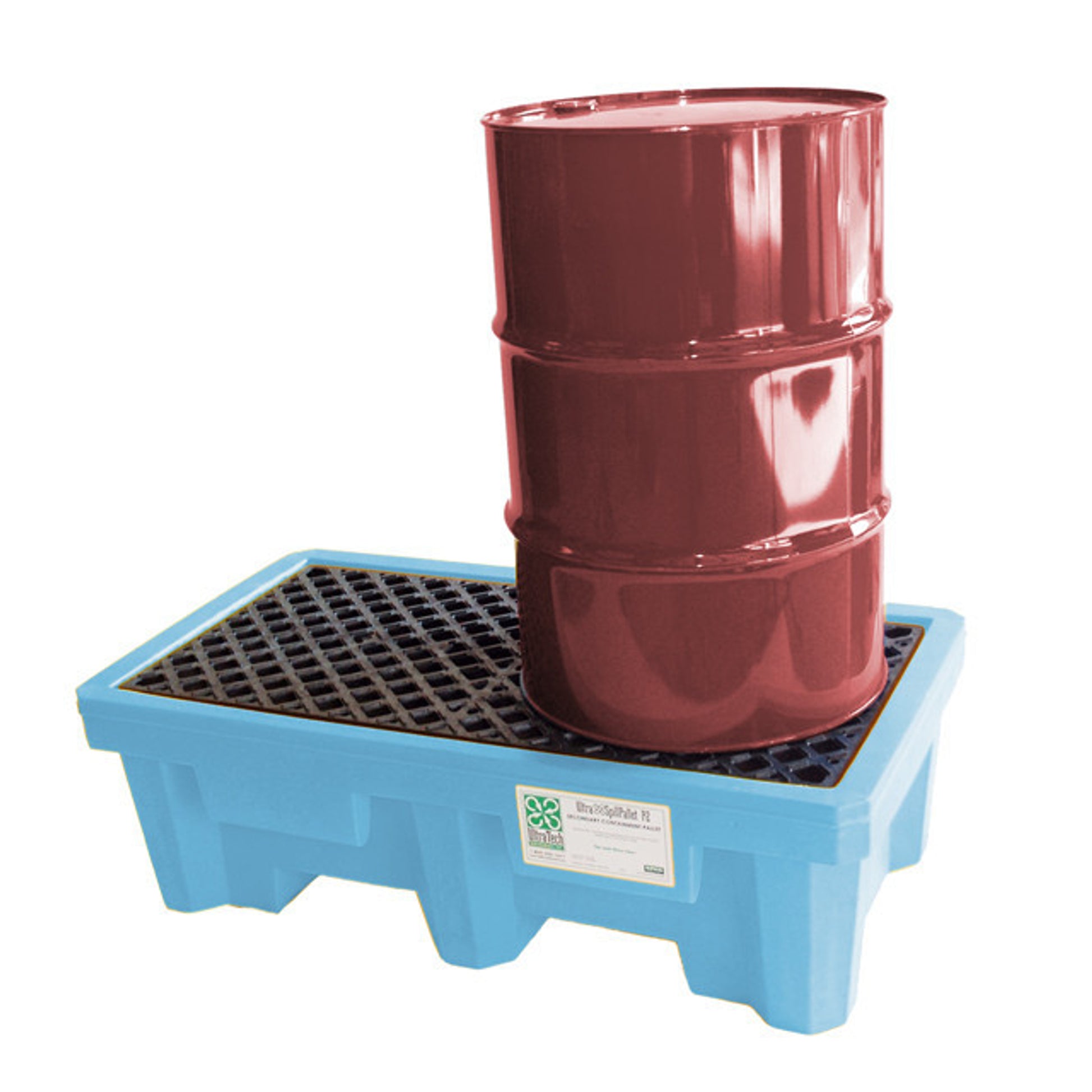 UltraTech Spill Pallet P2 Fluorinated - Light Blue - No Drain - 1212