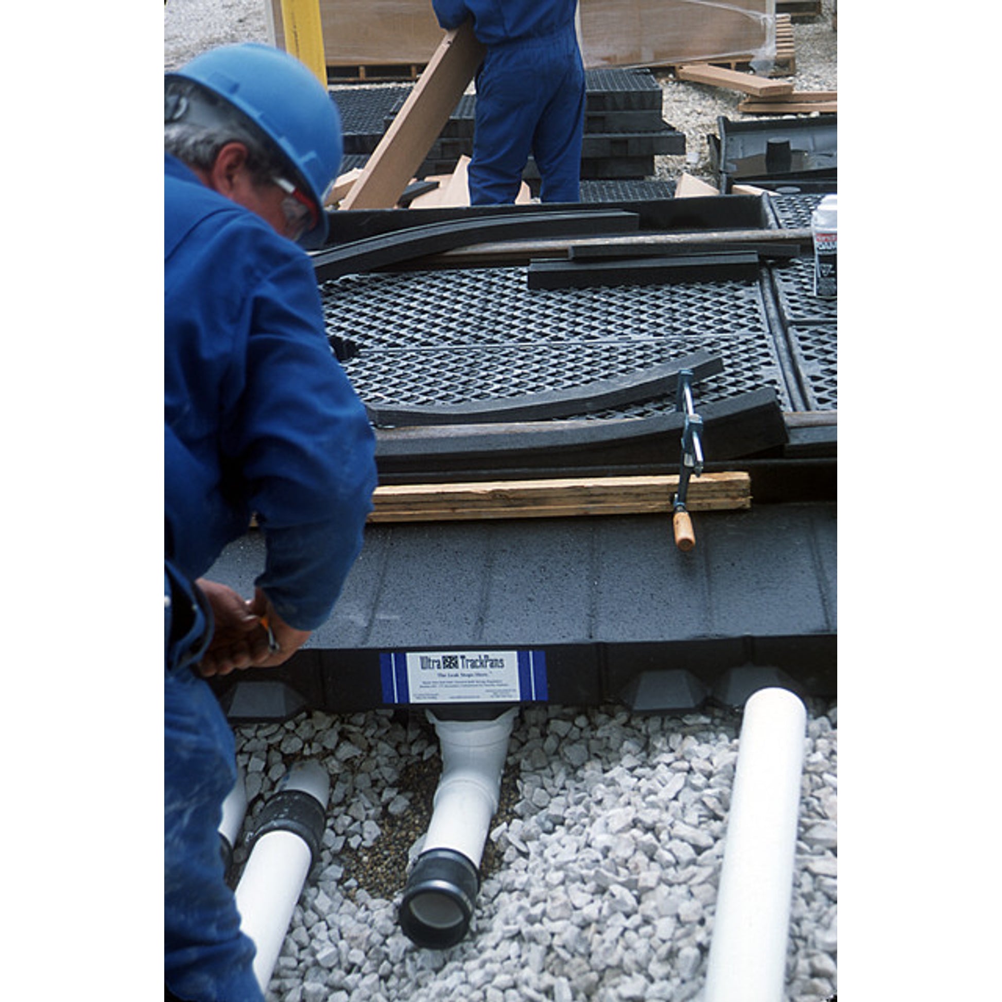 UltraTech Track Pans - 3" Drain Fitting For Below Grade Piping - 9559