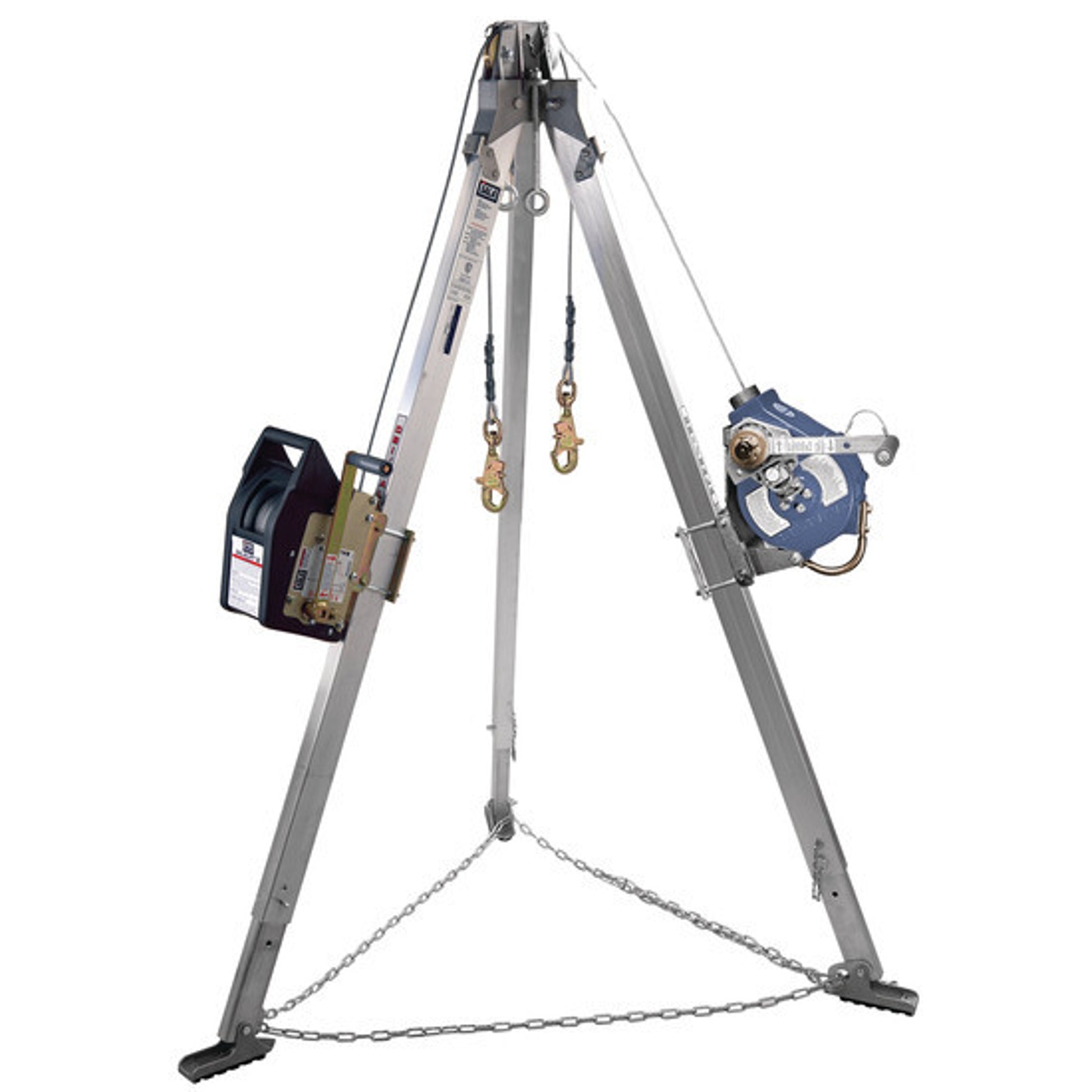 7' Aluminum tripod with 50' retrieval SRL and SALALIFT II Winch