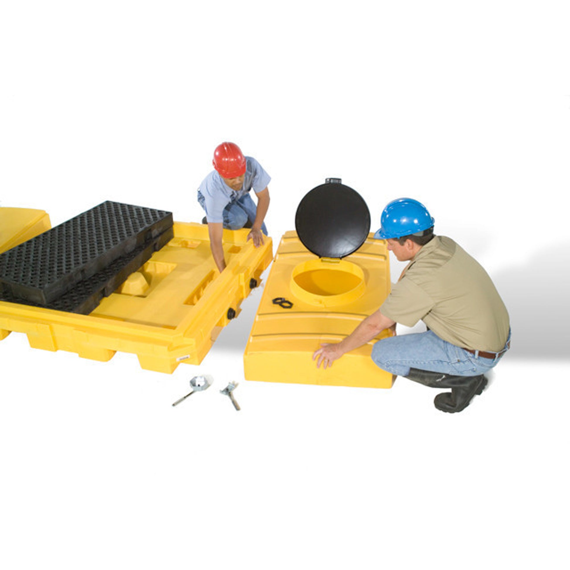 UltraTech Modular IBC Spill Pallet: 3 -Tank - Outdoor Model - 1166