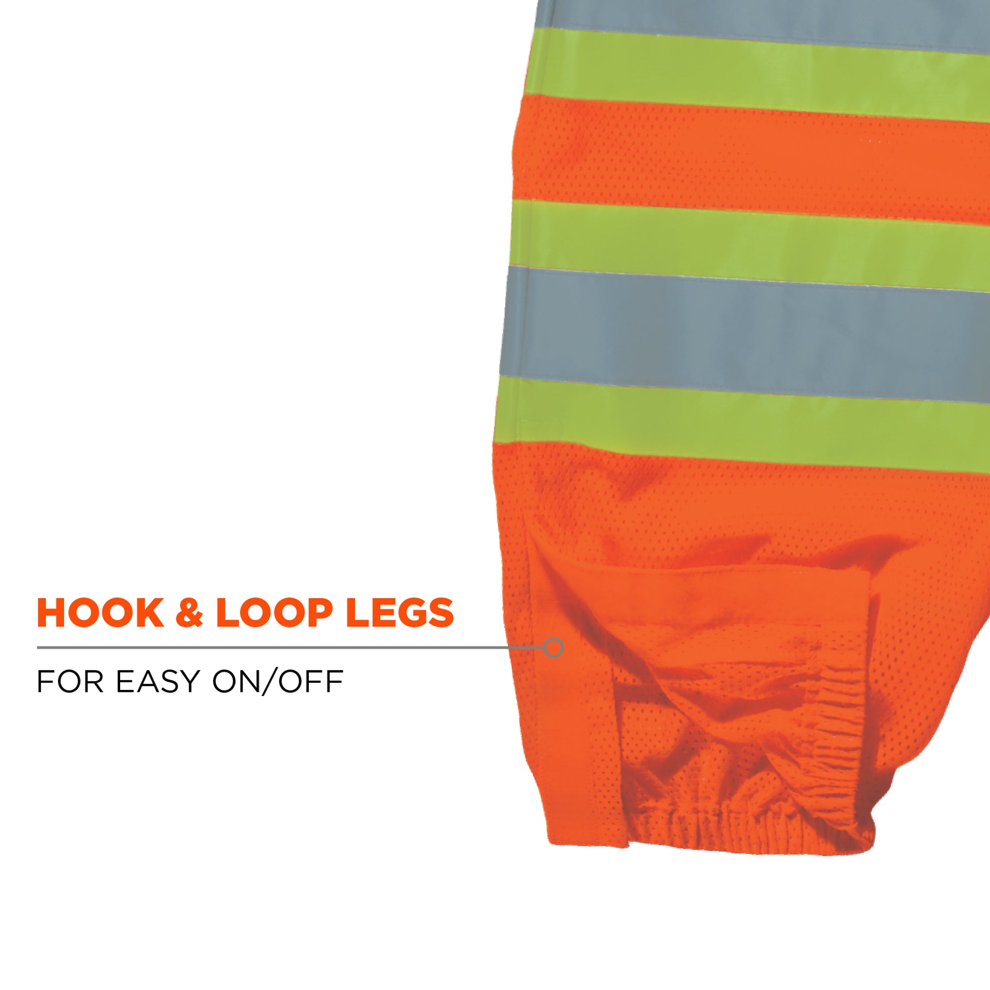 Ergodyne GloWear 8911 Hi-Vis Two-Tone Pants - Class E - Orange