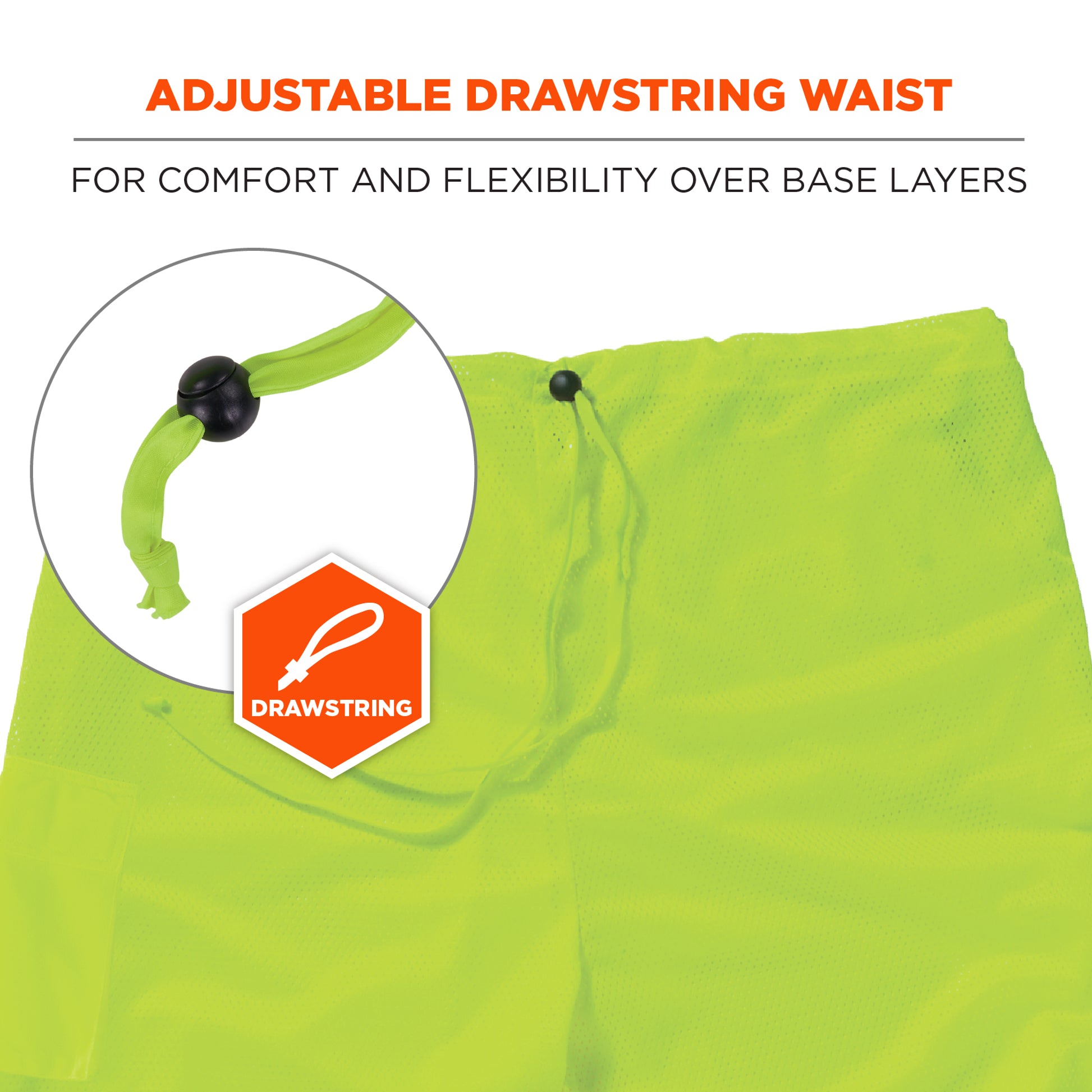 Ergodyne GloWear 8911 Hi-Vis Two-Tone Pants - Class E - Lime