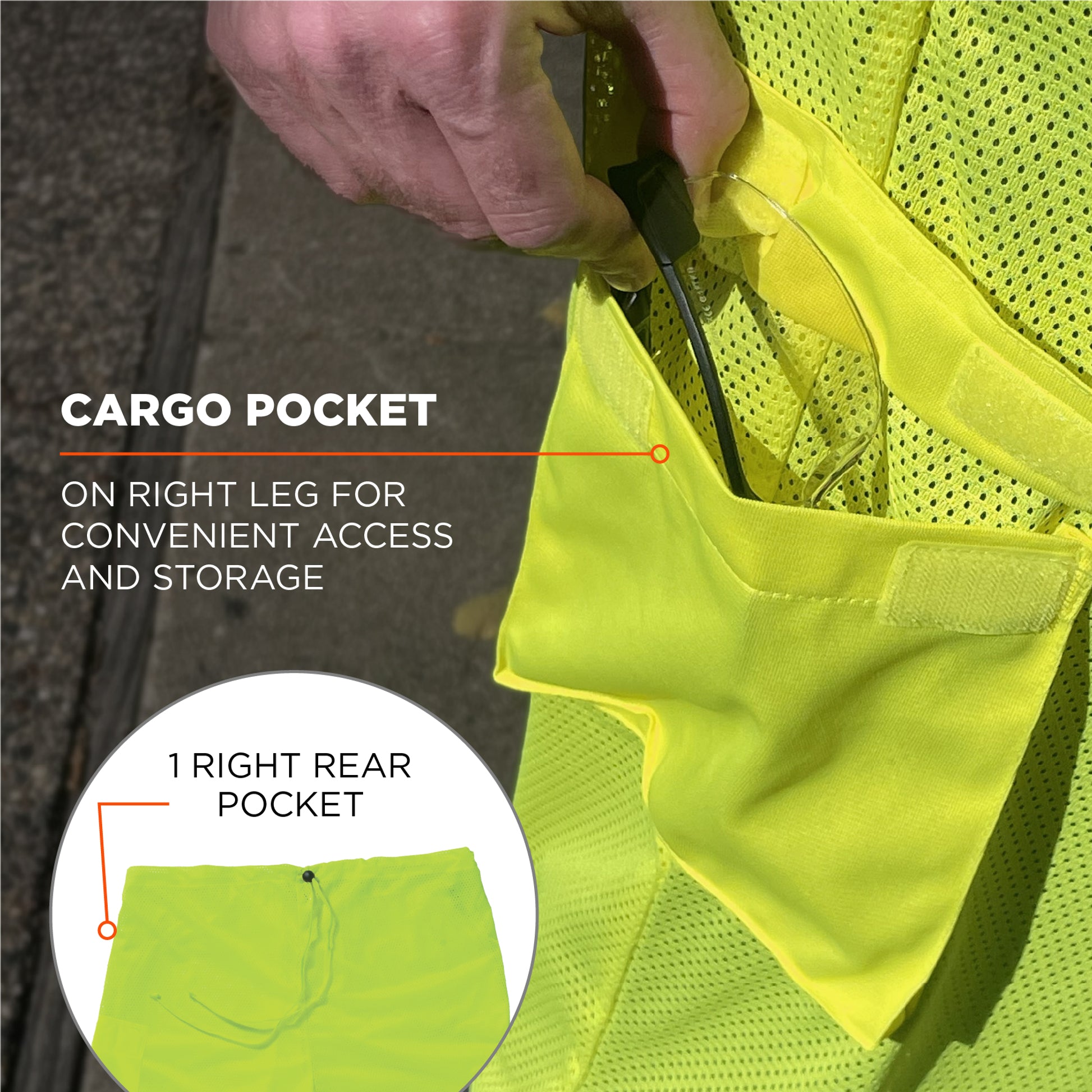 Ergodyne GloWear 8911 Hi-Vis Two-Tone Pants - Class E - Lime