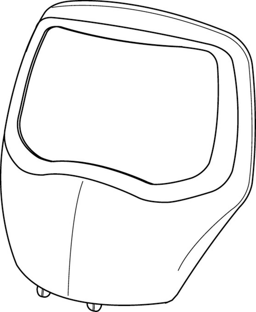 3M Speedglas 100 Series Front Frame 07-0212-00SV - Silver