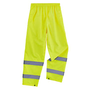Ergodyne GloWear 8916 Lightweight Hi-Vis Rain Pants - Class E - Lime