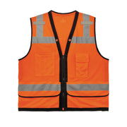 Ergodyne Glowear 8253HDZ Heavy-Duty Mesh Surveyors Vest - Type R, Class 2, Zipper - Orange