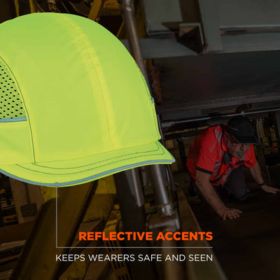 Ergodyne Skullerz 8950 Bump Cap Hat - Lime