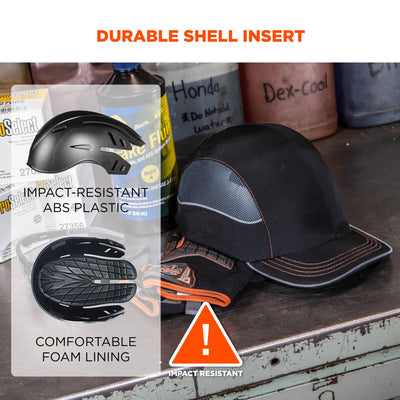 Ergodyne Skullerz 8950XL Bump Cap Hat - Black
