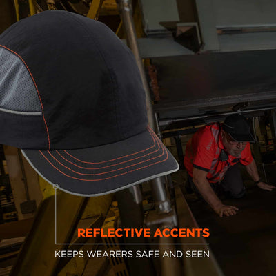 Ergodyne Skullerz 8950XL Bump Cap Hat - Black