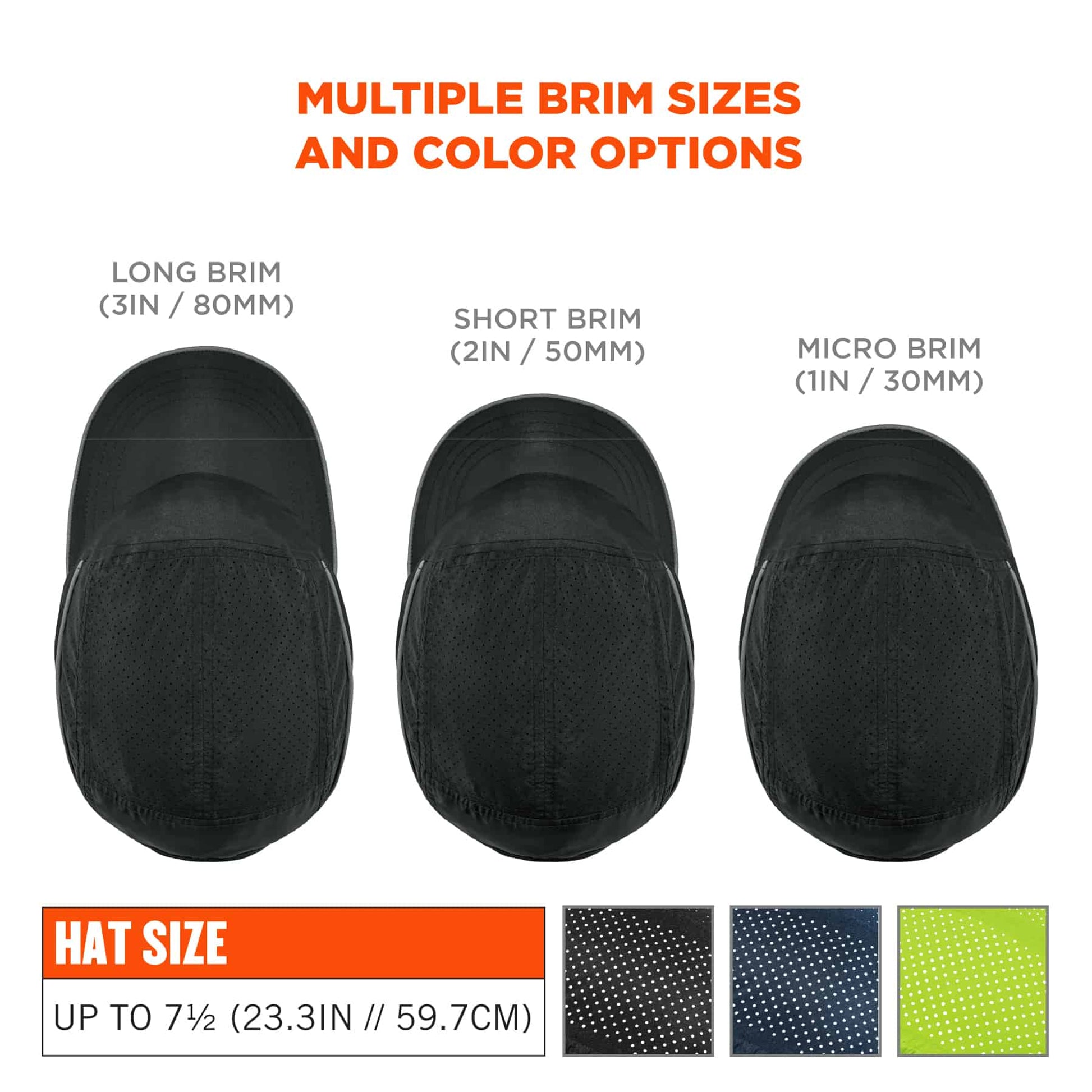 Ergodyne Skullerz 8955 Lightweight Bump Cap Hat - Black