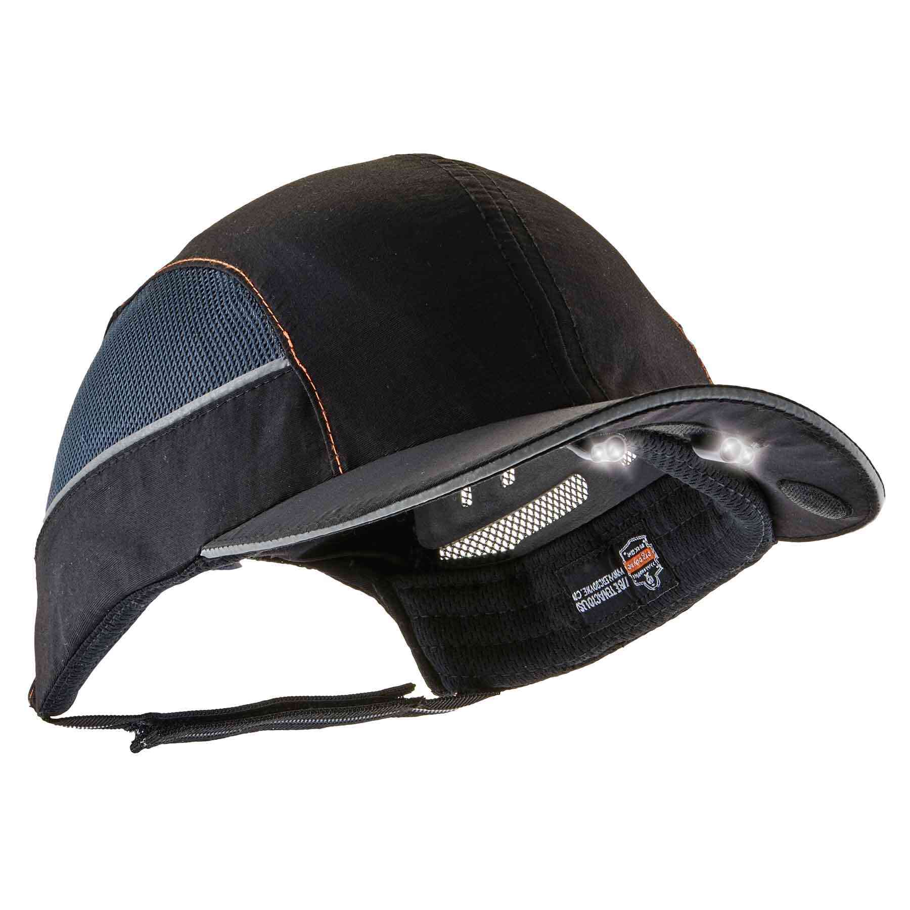 Ergodyne Skullerz 8960 Bump Cap Hat - LED Lighting - Black