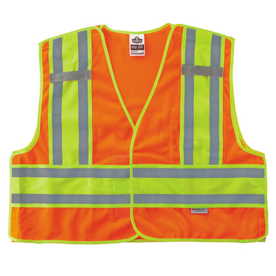 Ergodyne GloWear 8245PSV Hi-Vis Public Safety Vest - Type P, Class 2 - Orange