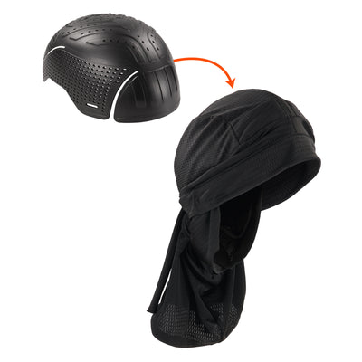 Ergodyne Skullerz 8941 Mesh Dreadlock Tube and Bump Cap Insert - Black - M/L