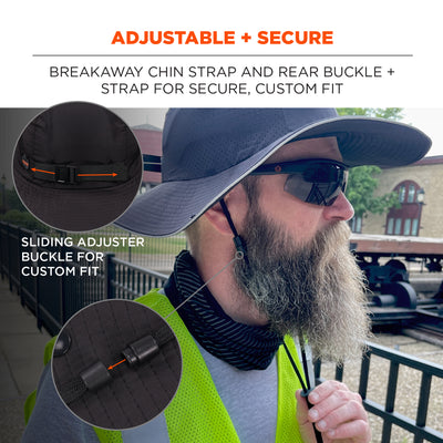 Ergodyne Skullerz 8957 Lightweight Ranger Hat and Bump Cap Insert - Black