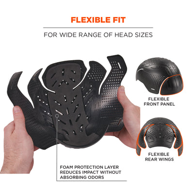 Ergodyne Skullerz 8957 Lightweight Ranger Hat and Bump Cap Insert - Black